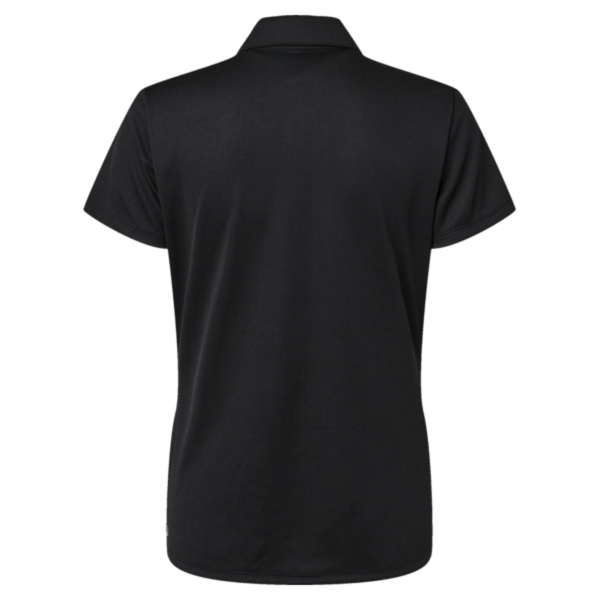 Adidas Women's Micro Piqué Polo, Black, Back view