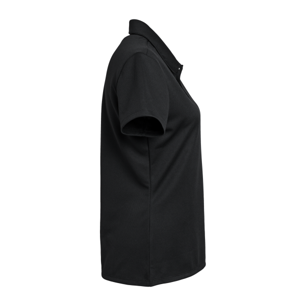 Adidas Women's Micro Piqué Polo, Black, Right Sleeve view