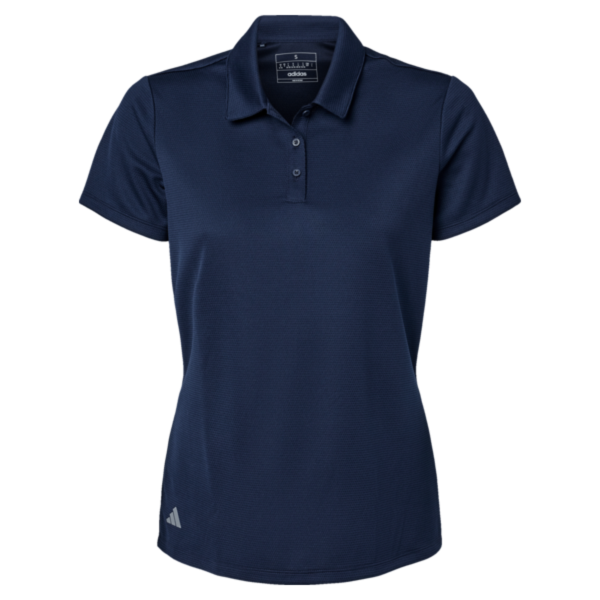 Adidas Women's Micro Piqué Polo, Collegiate Navy, Front view