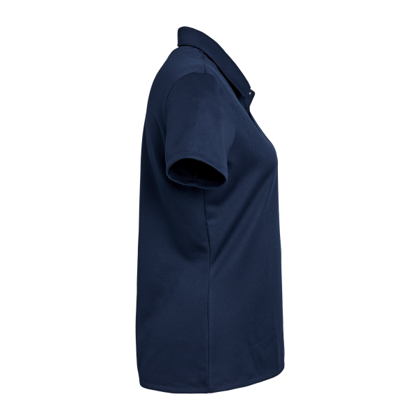 Adidas Women's Micro Piqué Polo, Collegiate Navy, Right Sleeve view