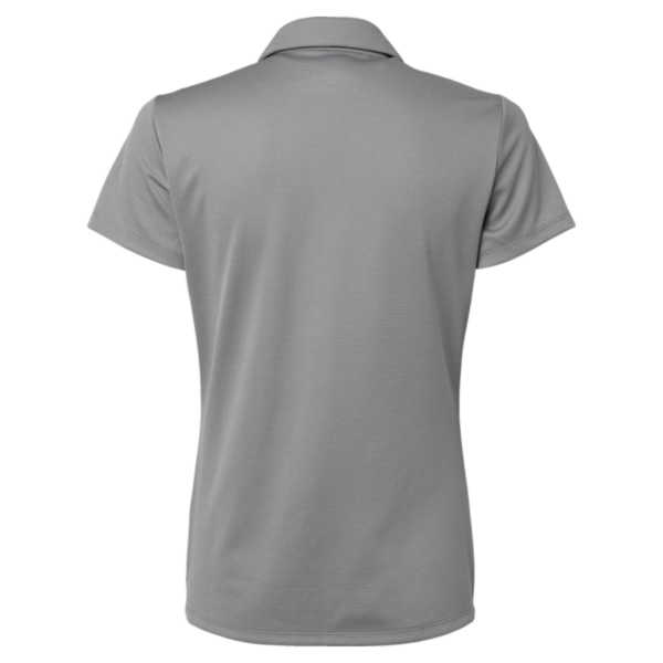 Adidas Women's Micro Piqué Polo, Grey Three, Back view
