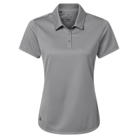 Adidas Women's Micro Piqué Polo, Grey Three, Front view