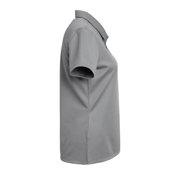 Adidas Women's Micro Piqué Polo, Grey Three, Right Sleeve view