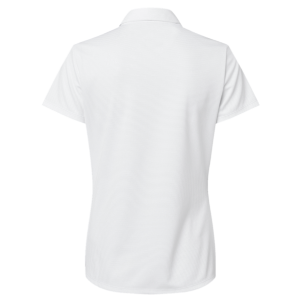 Adidas Women's Micro Piqué Polo, White, Back view