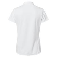 Adidas Women's Micro Piqué Polo, White, Back view