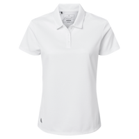 Adidas Women's Micro Piqué Polo, White, Front view