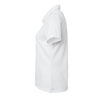 Adidas Women's Micro Piqué Polo, White, Left Sleeve view
