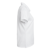 Adidas Women's Micro Piqué Polo, White, Right Sleeve view