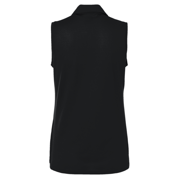 Adidas Women's Ottoman Sleeveless Polo, Black, Back view