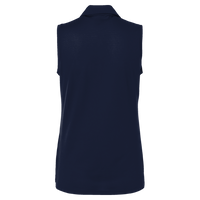 Adidas Women's Ottoman Sleeveless Polo, Collegiate Navy, Back view