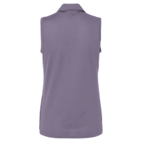 Adidas Women's Ottoman Sleeveless Polo, Preloved Violet, Back view