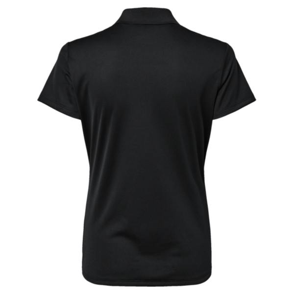 Adidas Women's Performance Piqué Polo, Black, Back view