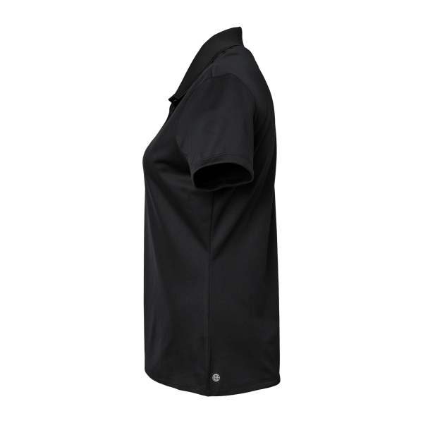 Adidas Women's Performance Piqué Polo, Black, Left Sleeve view