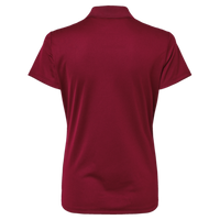 Adidas Women's Performance Piqué Polo, Collegiate Burgundy, Back view