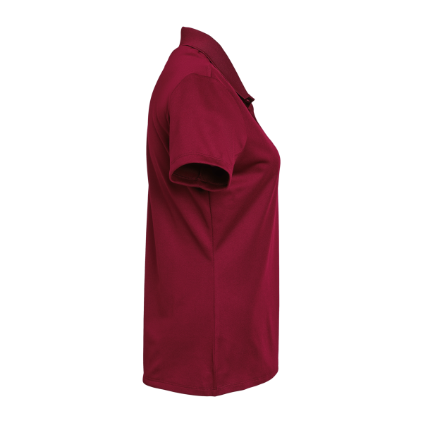 Adidas Women's Performance Piqué Polo, Collegiate Burgundy, Right Sleeve view