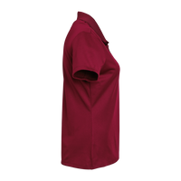 Adidas Women's Performance Piqué Polo, Collegiate Burgundy, Right Sleeve view