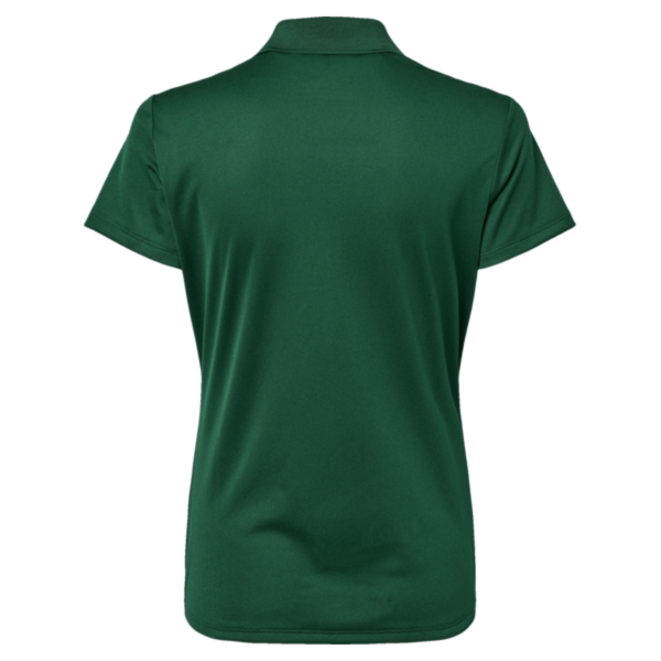 Adidas Women's Performance Piqué Polo, Collegiate Green, Back view