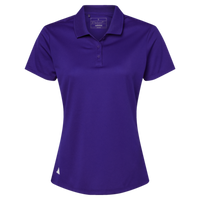 Adidas Women's Performance Piqué Polo, Collegiate Purple, Front view