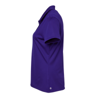 Adidas Women's Performance Piqué Polo, Collegiate Purple, Left Sleeve view
