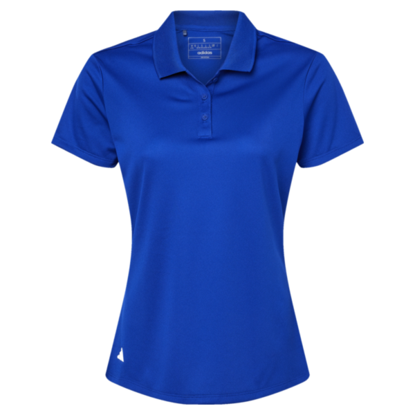 Adidas Women's Performance Piqué Polo, Collegiate Royal, Front view