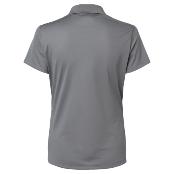 Adidas Women's Performance Piqué Polo, Grey Three, Back view