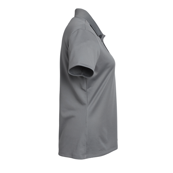 Adidas Women's Performance Piqué Polo, Grey Three, Right Sleeve view