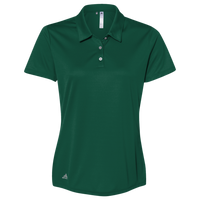 Adidas Women's Performance Polo, Collegiate Green, Front view