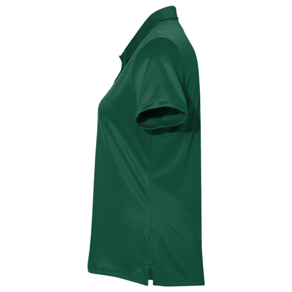 Adidas Women's Performance Polo, Collegiate Green, Left Sleeve view