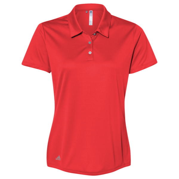 Adidas Women's Performance Polo, Collegiate Red, Front view