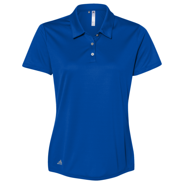 Adidas Women's Performance Polo, Collegiate Royal, Front view