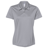 Adidas Women's Performance Polo, Grey Three, Front view