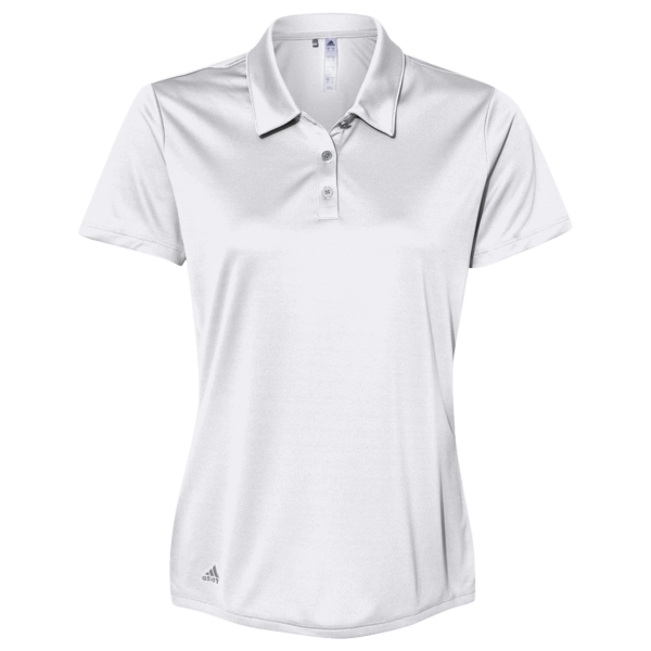 Adidas Women's Performance Polo, White, Front view