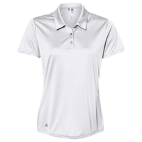 Adidas Women's Performance Polo, White, Front view