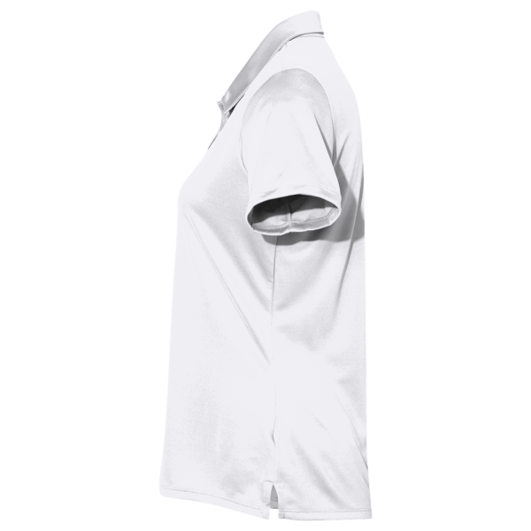 Adidas Women's Performance Polo, White, Left Sleeve view