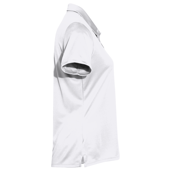 Adidas Women's Performance Polo, White, Right Sleeve view