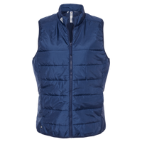 Adidas Women's Puffer Vest, Team Navy Blue, Front view