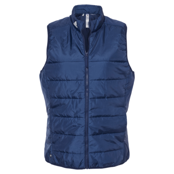Adidas Women's Puffer Vest, Team Navy Blue, Front view