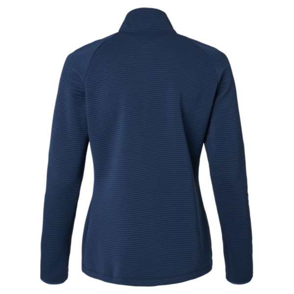 Adidas Women's Spacer Quarter-Zip Pullover, Collegiate Navy, Back view