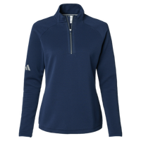 Adidas Women's Spacer Quarter-Zip Pullover, Collegiate Navy, Front view