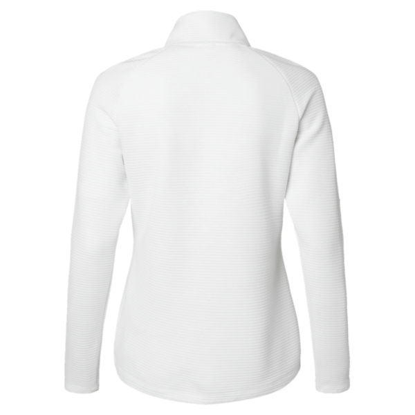 Adidas Women's Spacer Quarter-Zip Pullover, Core White, Back view