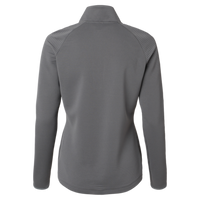 Adidas Women's Spacer Quarter-Zip Pullover, Grey Five, Back view