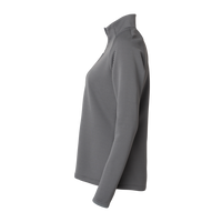 Adidas Women's Spacer Quarter-Zip Pullover, Grey Five, Left Sleeve view