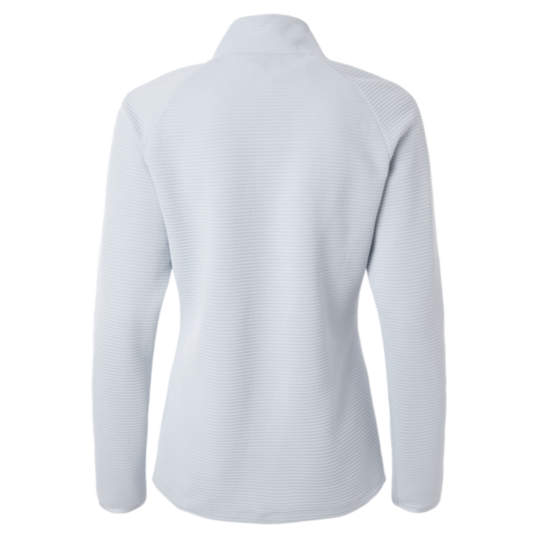 Adidas Women's Spacer Quarter-Zip Pullover, Halo Blue, Back view