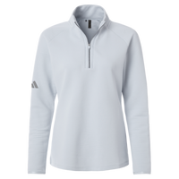 Adidas Women's Spacer Quarter-Zip Pullover, Halo Blue, Front view