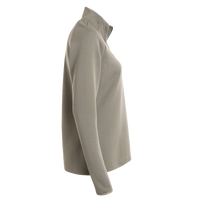 Adidas Women's Spacer Quarter-Zip Pullover, Silver Pebble, Right Sleeve view