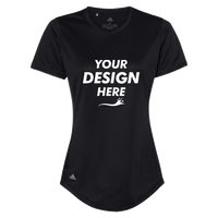 Adidas Women's Sport T-Shirt, Black, Front view, Mockup