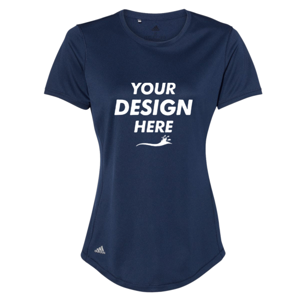 Adidas Women's Sport T-Shirt, Collegiate Navy, Front view, Mockup