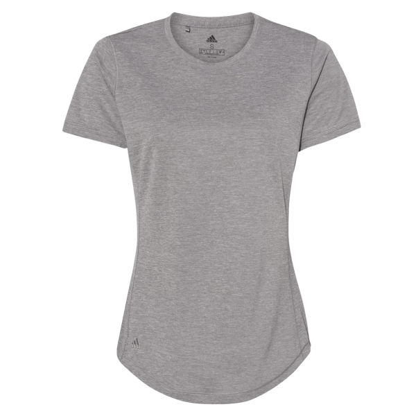 Adidas Women's Sport T-Shirt, Grey Three Heather, Front view