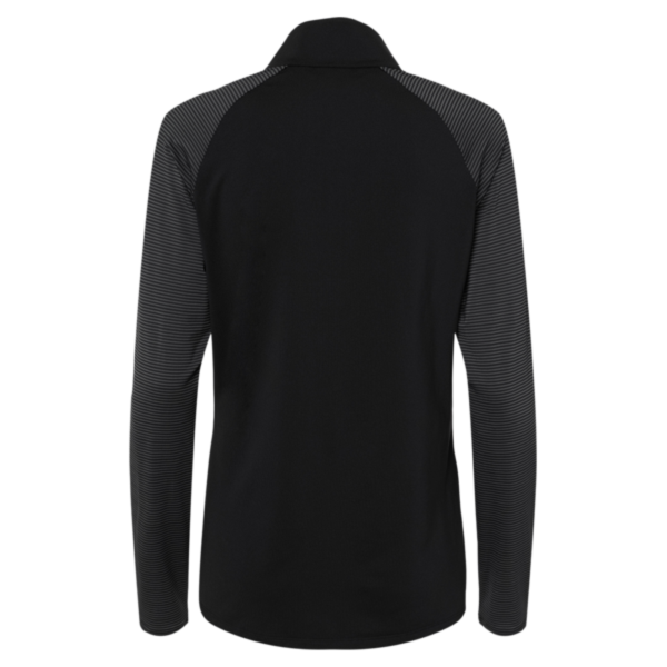 Adidas Women's Ultimate365 Lightweight Raglan Quarter-Zip Pullover, Black, Back view