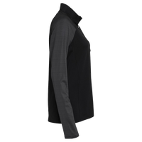 Adidas Women's Ultimate365 Lightweight Raglan Quarter-Zip Pullover, Black, Right Sleeve view